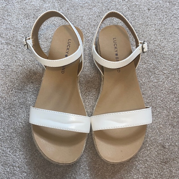 Lucky Brand Shoes - Lucky Brand Ganesha white espadrille sandals